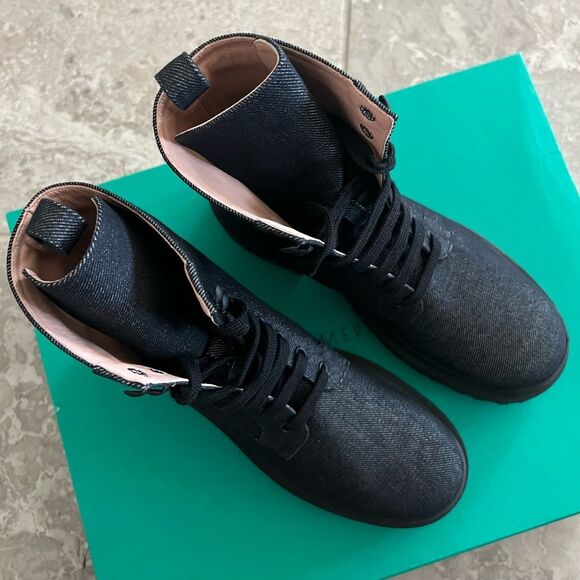 Ilio Smeraldo x Elizabeth Sulcer Combat Boots, Black, New, Size 38 - Picture 5 of 11